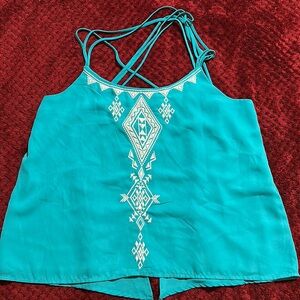 Size XL Teal Spaghetti Strap